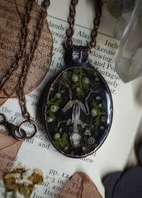 Image 4 of Frog Skeleton and Floral Pendant