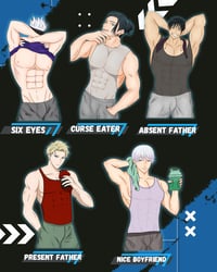 Gym Husbando Stickers