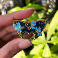 Image 1 of fire emblem | lucina's mask enamel pin