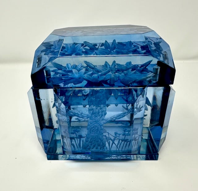 Image of Mini Victorian Lucite Tree and Birds Boxes- in stock
