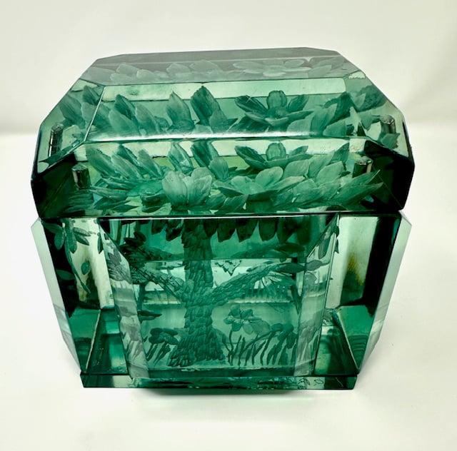 Image of Mini Victorian Lucite Tree and Birds Boxes- in stock