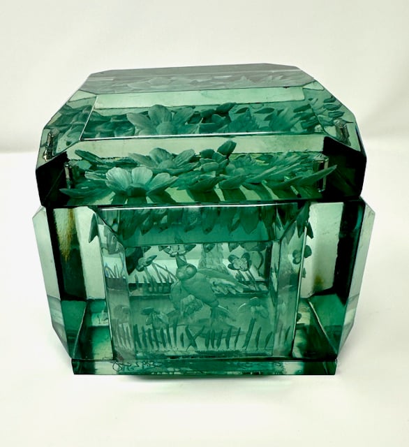 Image of Mini Victorian Lucite Tree and Birds Boxes- in stock