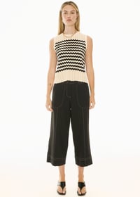 Image 4 of pol oskar crop pant black