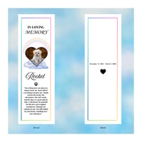 Custom Dog Memorial Bookmark 