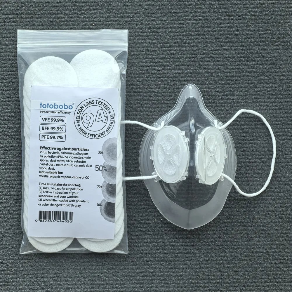Image of Cyclist Mask and Filter, whole season protection