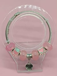 Image 4 of Arm Kandii Paws & Pink Charms Cuff Bracelet