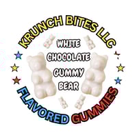 WHITE CHOCOLATE COVERED GUMMY BEARS (10oz)