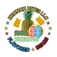 SOUR PINEAPPLE GUMMY BEARS (12oz)