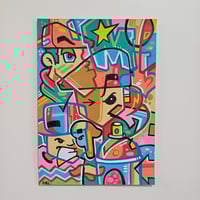 Composition B.  Original painting by mikey xxi 