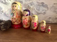 Image 1 of Poupées russes anciennes en bois 