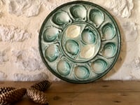 Image 1 of Plat à huîtres ou à apéritif en barbotine