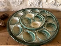 Image 3 of Plat à huîtres ou à apéritif en barbotine