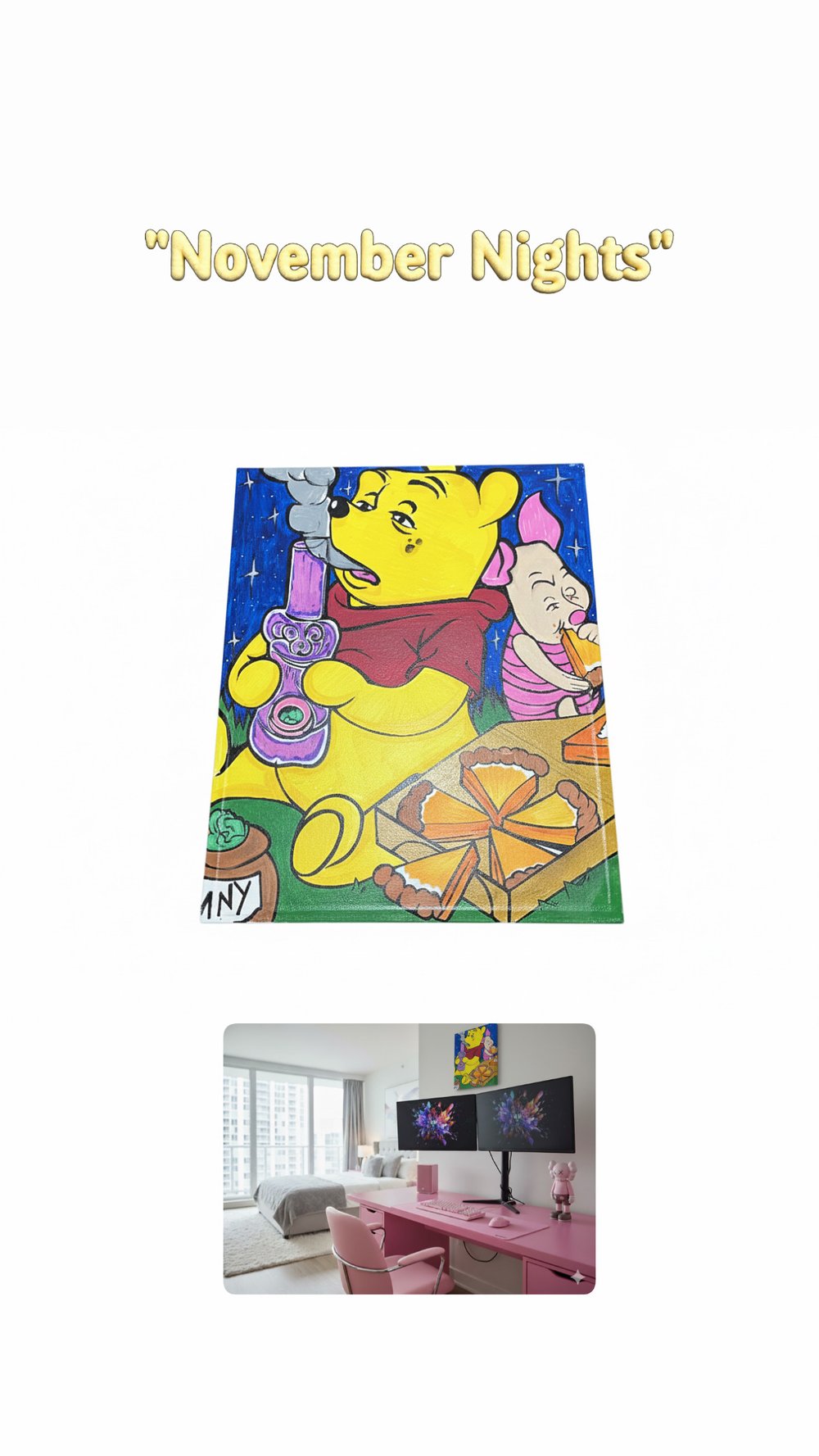 Image of NOVEMBER NIGHTS CANVAS - 16’’X 20’’ 1.33ft x  1.67ft