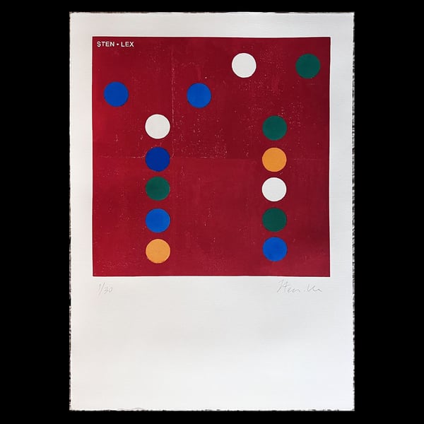 Image of STEN • LEX, ECLIPSE V, LINOCUT, EDITION of 30.