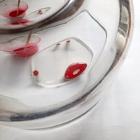 Image 5 of Large First Exploration Pendant in Slate Blue or Red