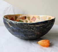 Image 10 of Handmade Christmas Paper Mache Bowl with Festive Decoupage