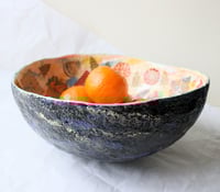Image 11 of Handmade Christmas Paper Mache Bowl with Festive Decoupage