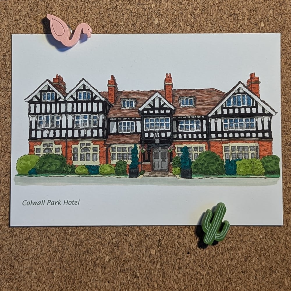 Image of Colwall Park Hotel Postcard - Malvern Pubs Collection