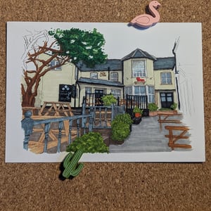 Image of Red Lion Postcard - Malvern Pubs Collection