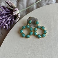 Pendiente Aro Amazonite