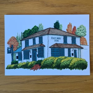 Image of Railway Inn Postcard - Malvern Pubs Collection