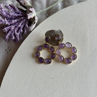 Pendiente Aro Amatista-