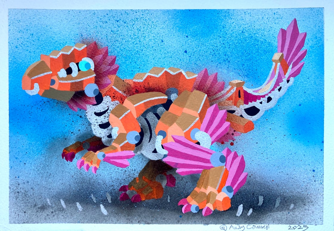 Image of Bristol Theropod Orange and Pink