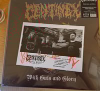 Image 1 of With Guts and Glory LP - silver w/ signed fancard