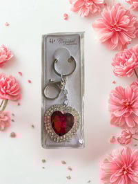 Image 5 of Large Heart Rhinestone Key Chain