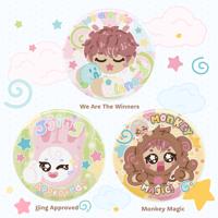 Image 2 of Jjing% Holo Button Pins