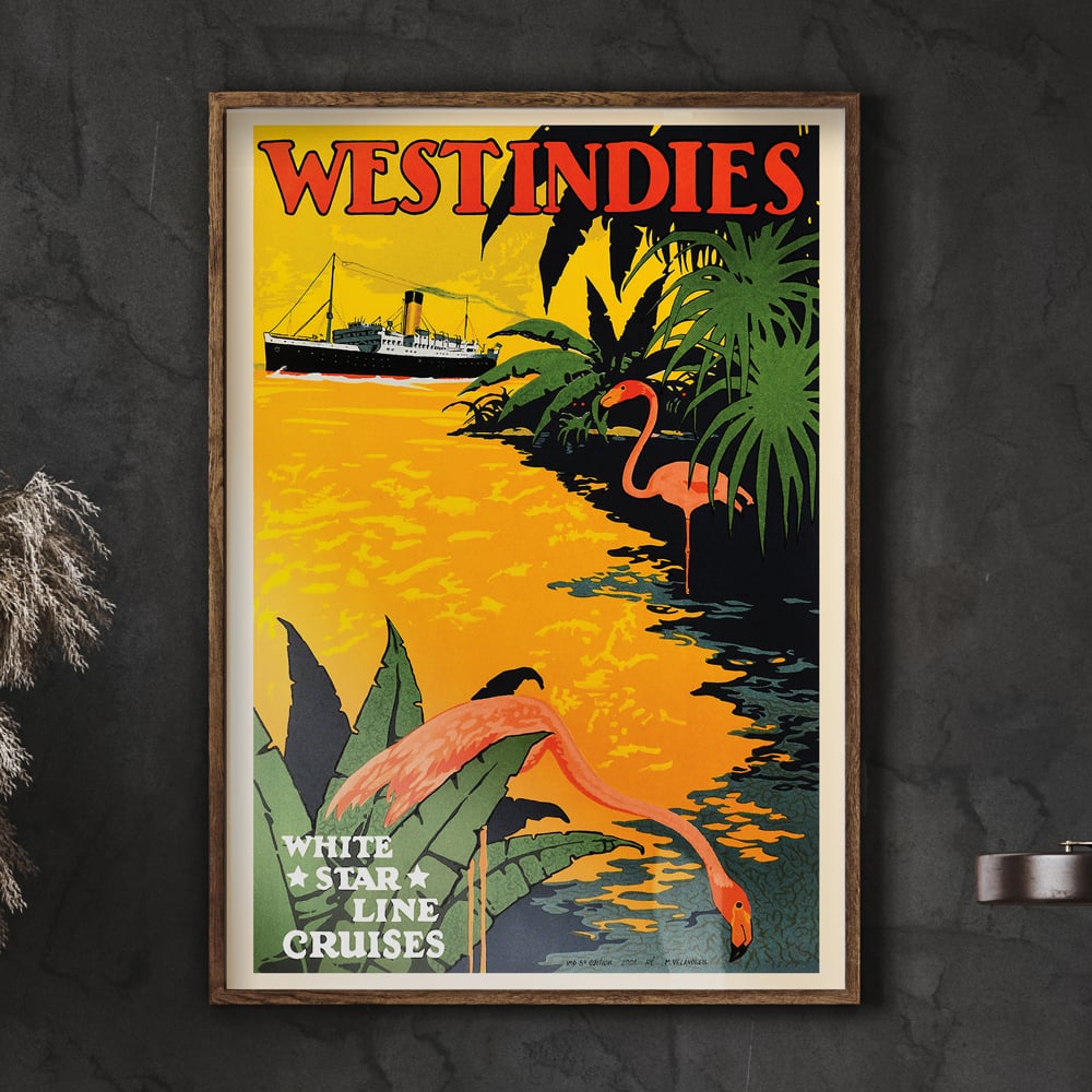 West Indies | 1931 | Wall Art Print | Home Decor | Vintage Travel