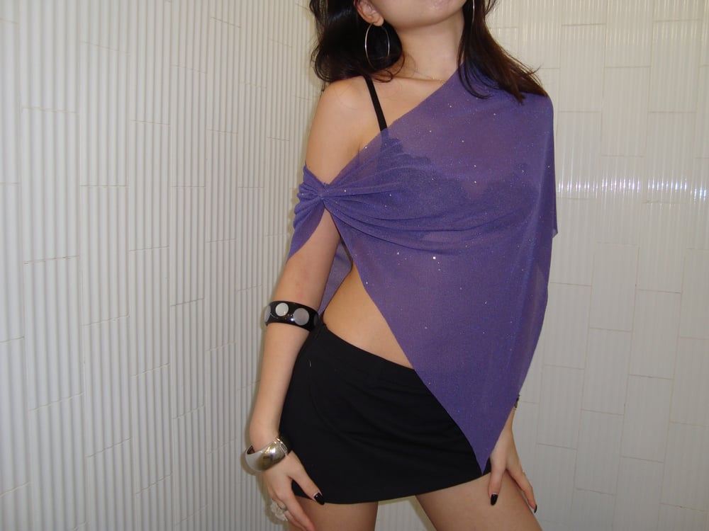 Image of Purple Poncho