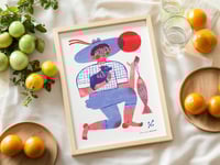 Image 2 of Fisher with a Puppy • Riso print