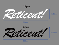 Reticent! Script Sticker