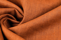 Image of Washed Linen Orange Rust Brique Shade