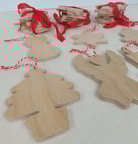 Image 1 of Wooden Christmas Decorations