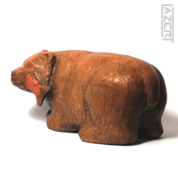 Image 5 of Bear with Salmon - Wood Carving