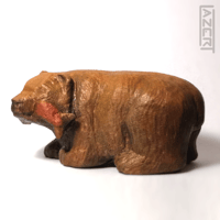 Image 6 of Bear with Salmon - Wood Carving