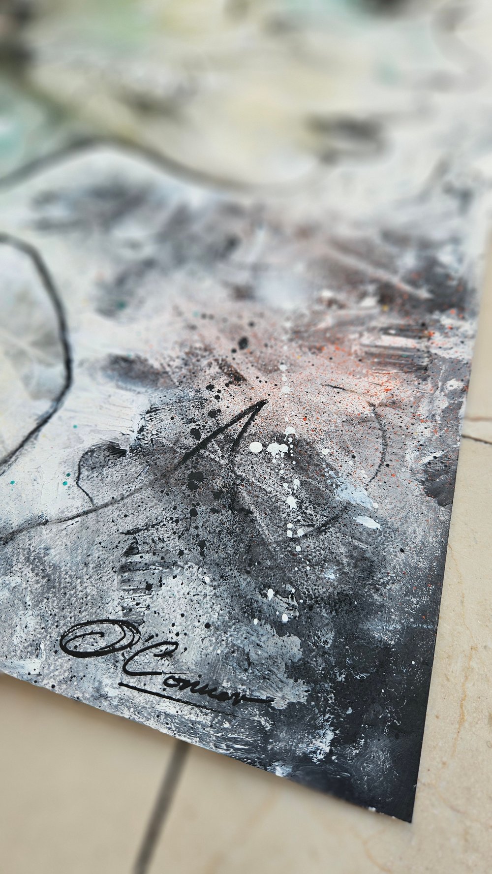 "Magical Balance" 1/1 UNIQUE - Mixed Media on paper - FREE WORLDWIDE SHIPPING!!!