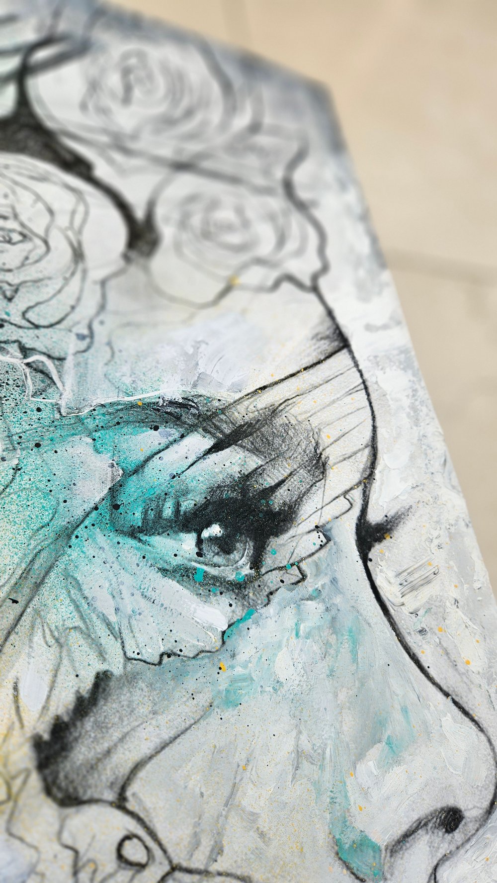 "Magical Balance" 1/1 UNIQUE - Mixed Media on paper - FREE WORLDWIDE SHIPPING!!!