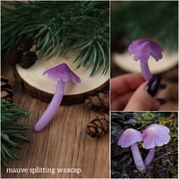 Image 5 of Mushroom necklace - purples