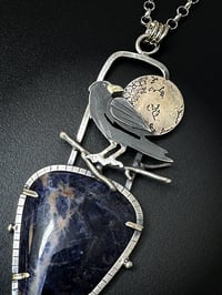 Image 4 of Raven with Sodalite Pendant
