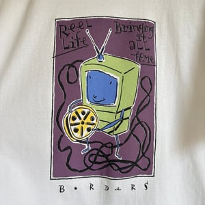 Image of Borders Bookstore 'Reel Life' T-Shirt