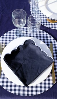 Image 3 of Set de table interchangeable  vichy bleu