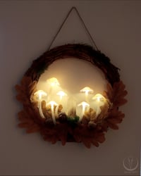 Image 2 of Glowing Fungi oak wreath