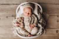 Image 11 of Ivy bed in white and natural brown color