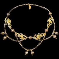 Image 1 of NUAGES BAROQUE Grand Collier · Black Caviar Pearls