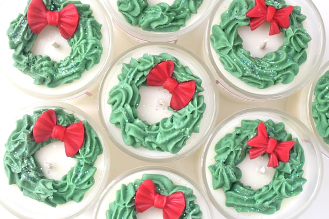 Bougie Couronne de Noël