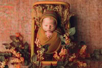 Image 6 of Ellune bed in orange and yellow colors