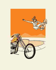 Image of "Over the Hills" print